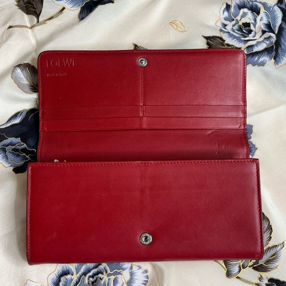 Loewe Red Leather Wallet - Picture 6 of 9